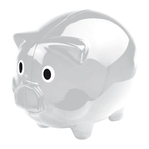 Transparent piggy bank 1