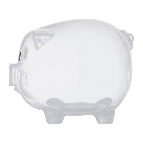 Transparent piggy bank 2