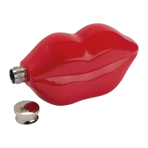 Lip shaped hip flask 2