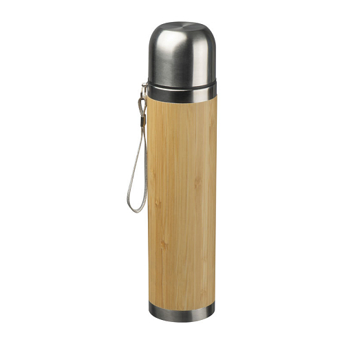 Cana din o?el inoxidabil cu bambus, 350ml 1