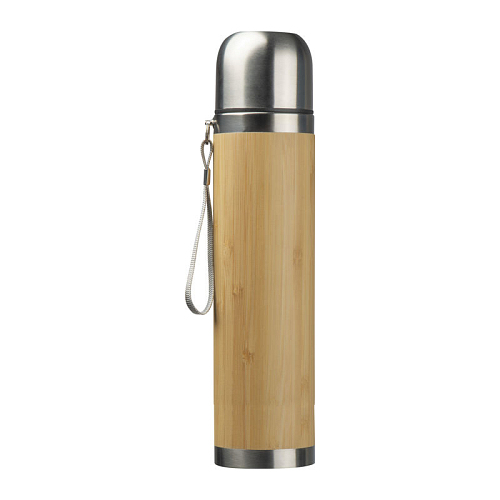 Cana din o?el inoxidabil cu bambus, 350ml 2
