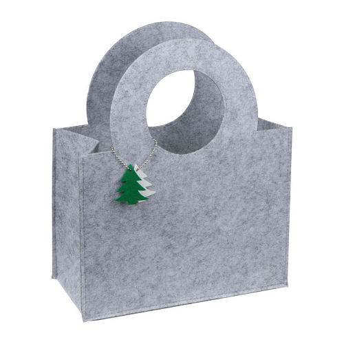 Felt bag with fir tree pendant 1