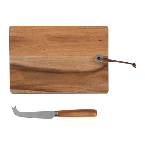 Wooden board with cheese knife 4