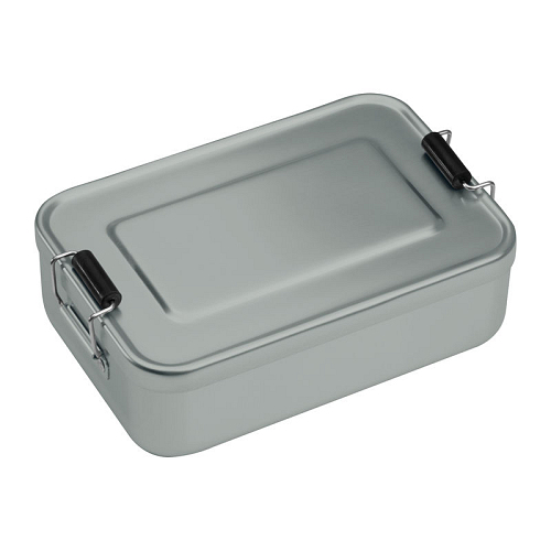 Aluminum lunchbox with closure 1
