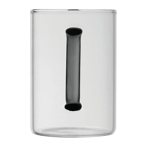 Cana din sticla cu toarta colorata, 250 ml 3