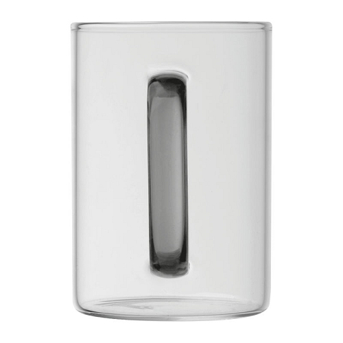 Cana din sticla cu toarta colorata, 250 ml 4