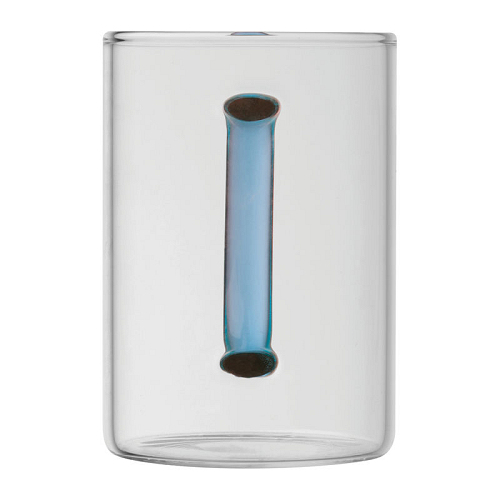 Cana din sticla cu toarta colorata, 250 ml 3