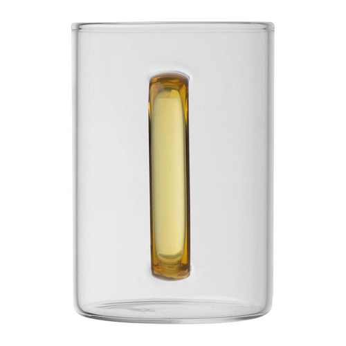 Cana din sticla cu toarta colorata, 250 ml 4