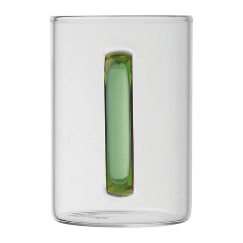 Cana din sticla cu toarta colorata, 250 ml 4