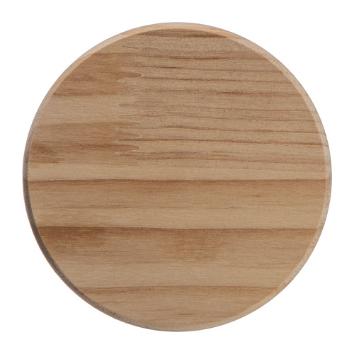 Borcan din sticla borosilicata cu capac din lemn d 3