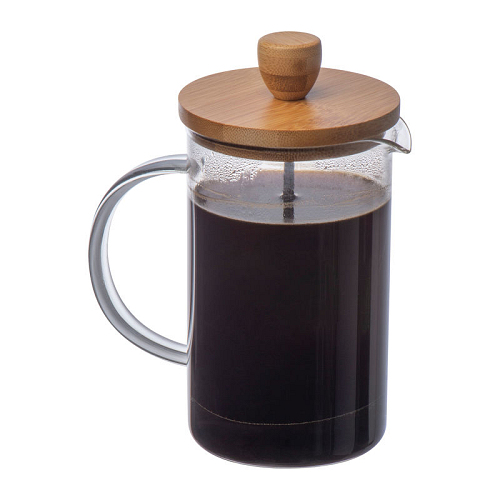 Filtru cafea/ceai cu capac din bambus 2