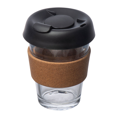 Cana din sticla borosilicata cu capac rezistent la 1