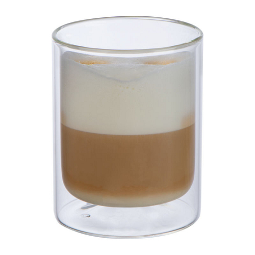 Pahar din sticla cu perete dublu, 330 ml 3