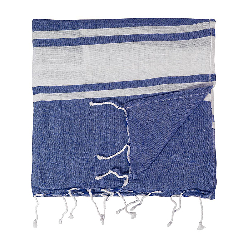 prosop de plaja, din bumbac reciclat si sac cu snur, Tortuga 3