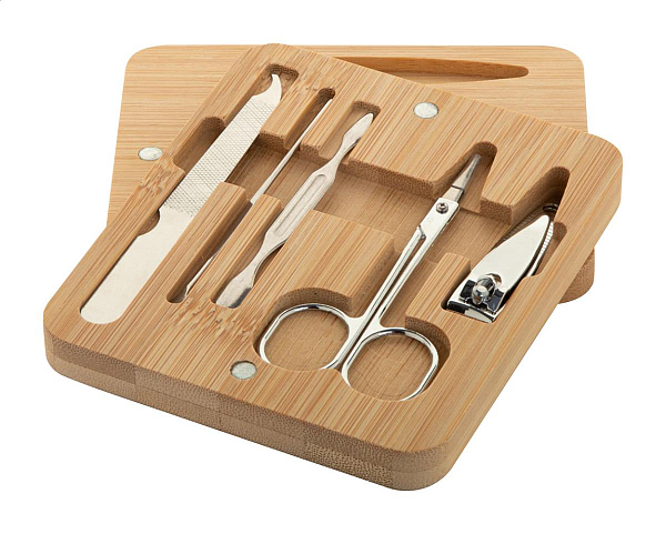 Set de manichiura, din bambus, Manoky 1