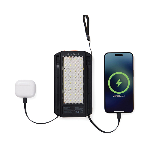 Powerbank solar Nordic Drift Titan 10.000mAh, 3 panouri 4