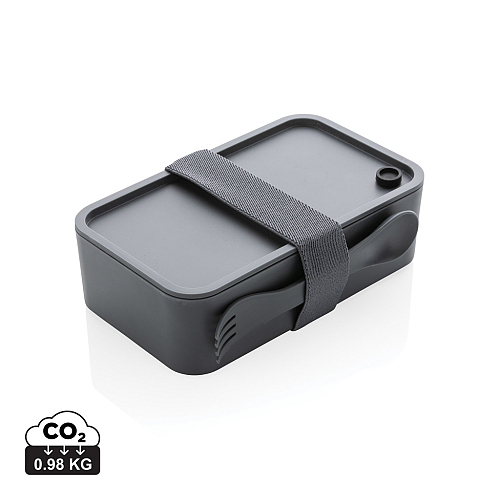 Cutie pentru pranz din PP cu tacam 2-in-1 2