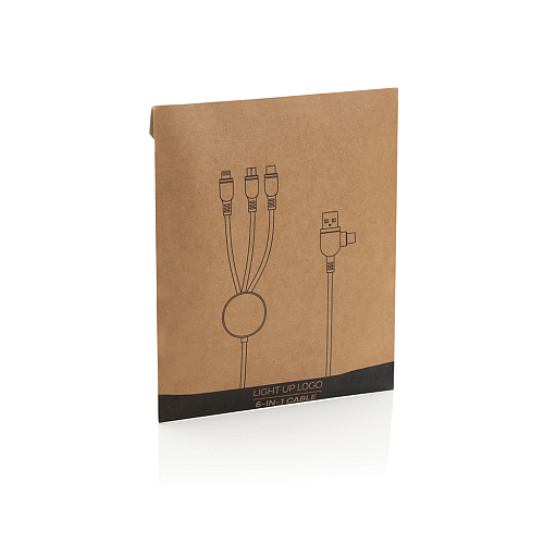Cablu de incarcare 6 in 1 Light up logo 3