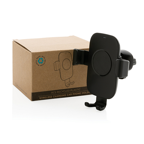 Suport auto cu incarcare wireless 10W plastic reciclat RCS 4