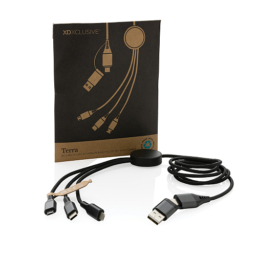 Cablu 6 in 1 Terra 120 cm din aluminiu reciclat RCS 3
