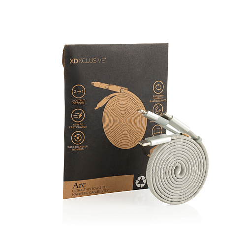 Cablu magnetic 2-in-1 Arc 60W RCS ultra-subtire 3