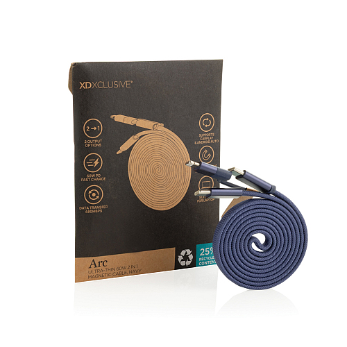 Cablu magnetic 2-in-1 Arc 60W RCS ultra-subtire 3
