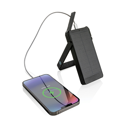 Powerbank solar Skywave 10.000 mAh din plastic reciclat RCS 3