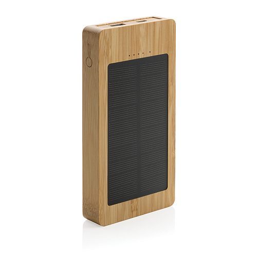 Powerbank solar Sunwick de 8.000 mAh din bambus 4