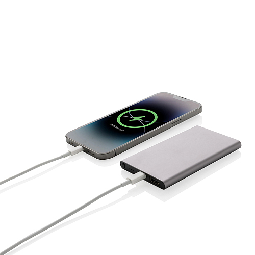 Powerbank 4.000 mAh RCS din plastic/aluminiu cu Type-C 3
