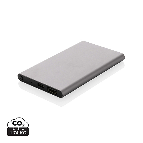 Powerbank 4.000 mAh RCS din plastic/aluminiu cu Type-C 2