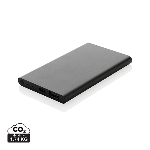 Powerbank 4.000 mAh RCS din plastic/aluminiu cu Type-C 2