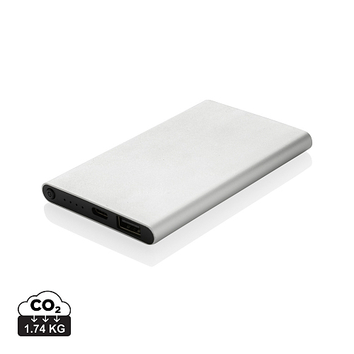Powerbank 4.000 mAh RCS din plastic/aluminiu cu Type-C 2
