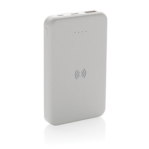 Powerbank wireless 5W de 5.000 mAh din plastic reciclat RCS 1