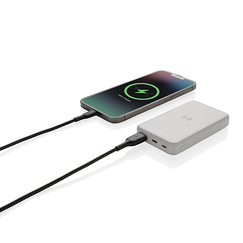 Powerbank wireless 5W de 5.000 mAh din plastic reciclat RCS 3
