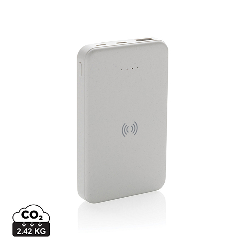 Powerbank wireless 5W de 5.000 mAh din plastic reciclat RCS 2