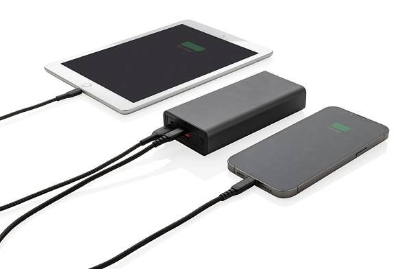 Powerbank Terra 20W de 20.000 mAh din aluminiu reciclat RCS 3