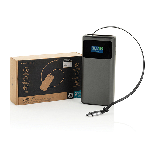 Powerbank Quantum RCS 10.000 mAh PD45W cu afisaj digital 4