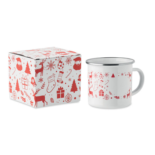Cana emailata de Craciun 300ml 1