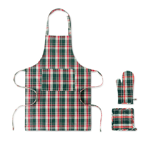 Set bucatarie bumbac carouri 1