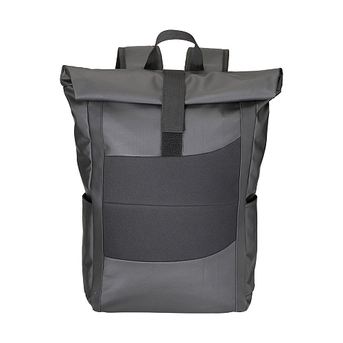Laptop backpack in polyester with phthalates free pvc coating 2