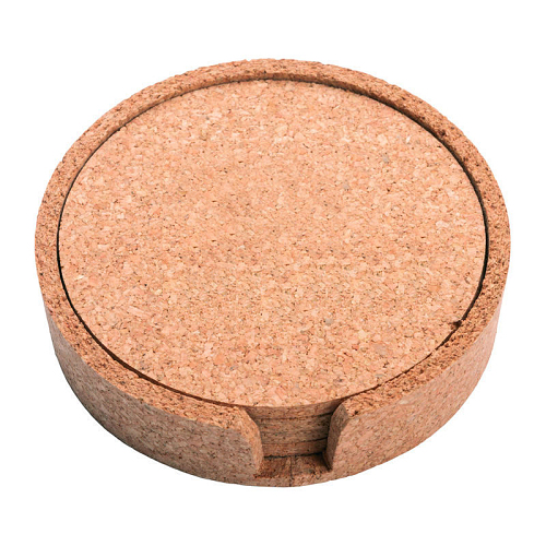 MARIOKA Set of 4 cork coasters 1
