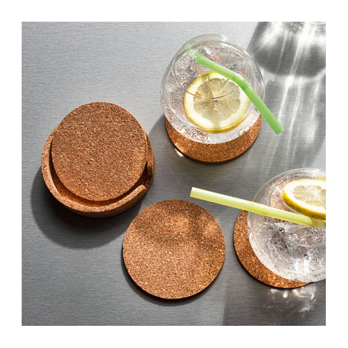 MARIOKA Set of 4 cork coasters 3