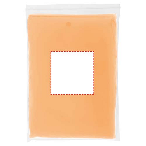 Ziva disposable rain poncho with storage pouch 4