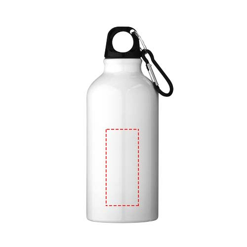 Sticla de apa Oregon 400 ml din aluminiu reciclat certificat RCS cu carabina 4