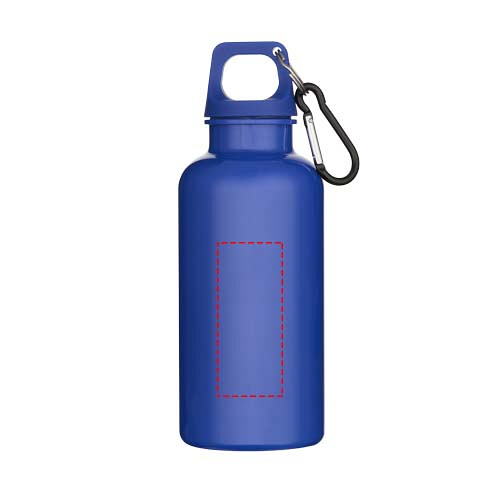 Oregon 400 ml solid colour RCS recycled plastic water bottle with carabiner 4