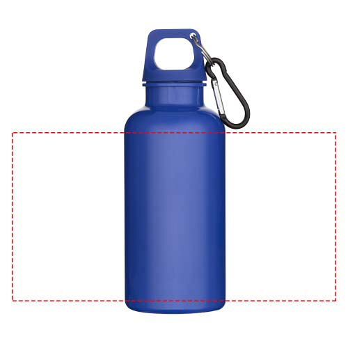 Oregon 400 ml solid colour RCS recycled plastic water bottle with carabiner 4