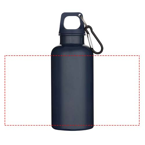 Oregon 400 ml solid colour RCS recycled plastic water bottle with carabiner 4