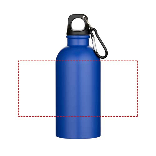 Oregon 400 ml matte RCS recycled single wall stainless steel water bottle with carabiner 4
