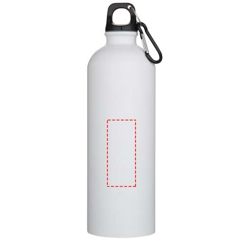 Oregon 750 ml matte RCS recycled single wall stainless steel water bottle with carabiner 4