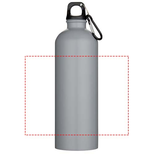 Oregon 750 ml matte RCS recycled single wall stainless steel water bottle with carabiner 4